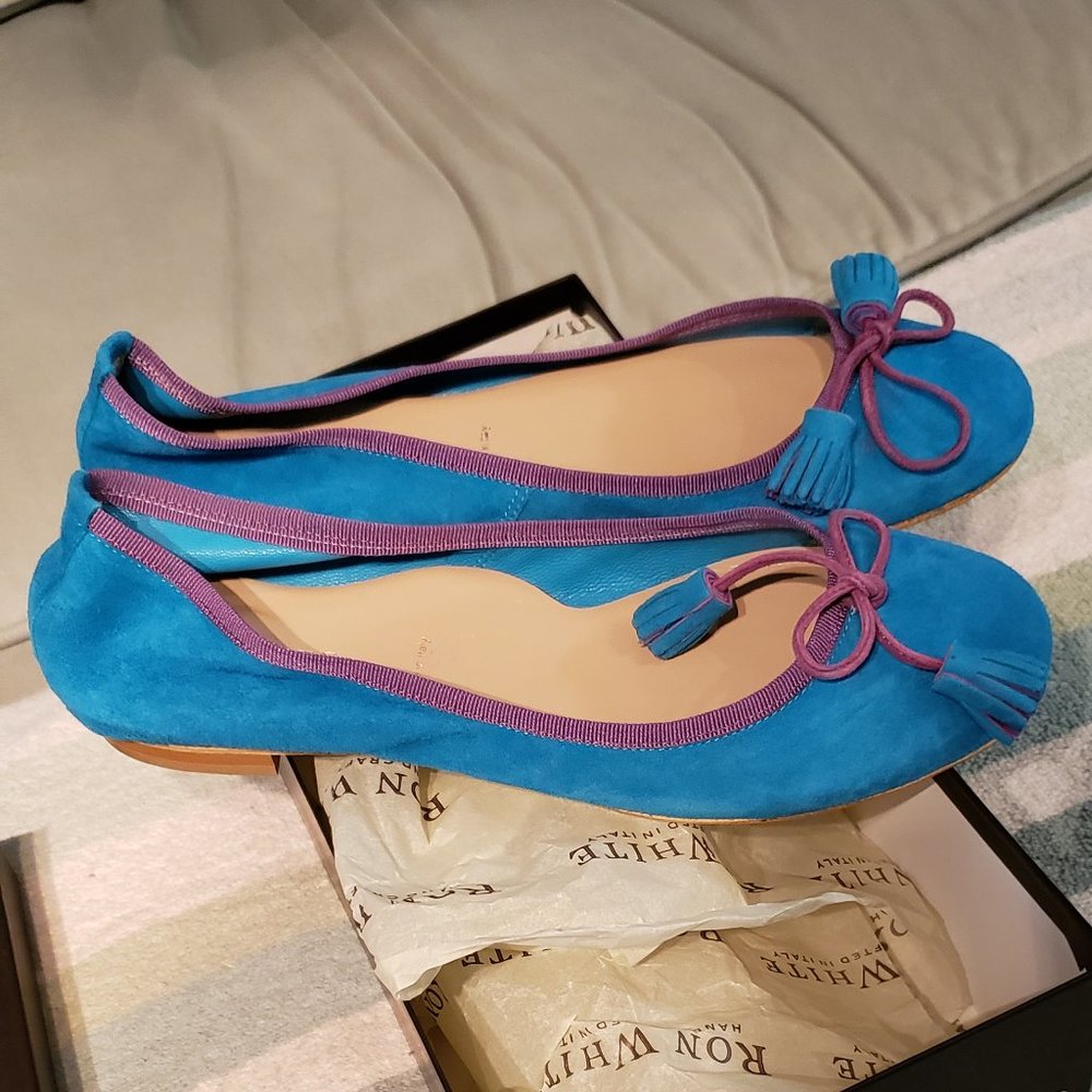 Ron white shoes size 38 Style Hanna Color Teal/Pur